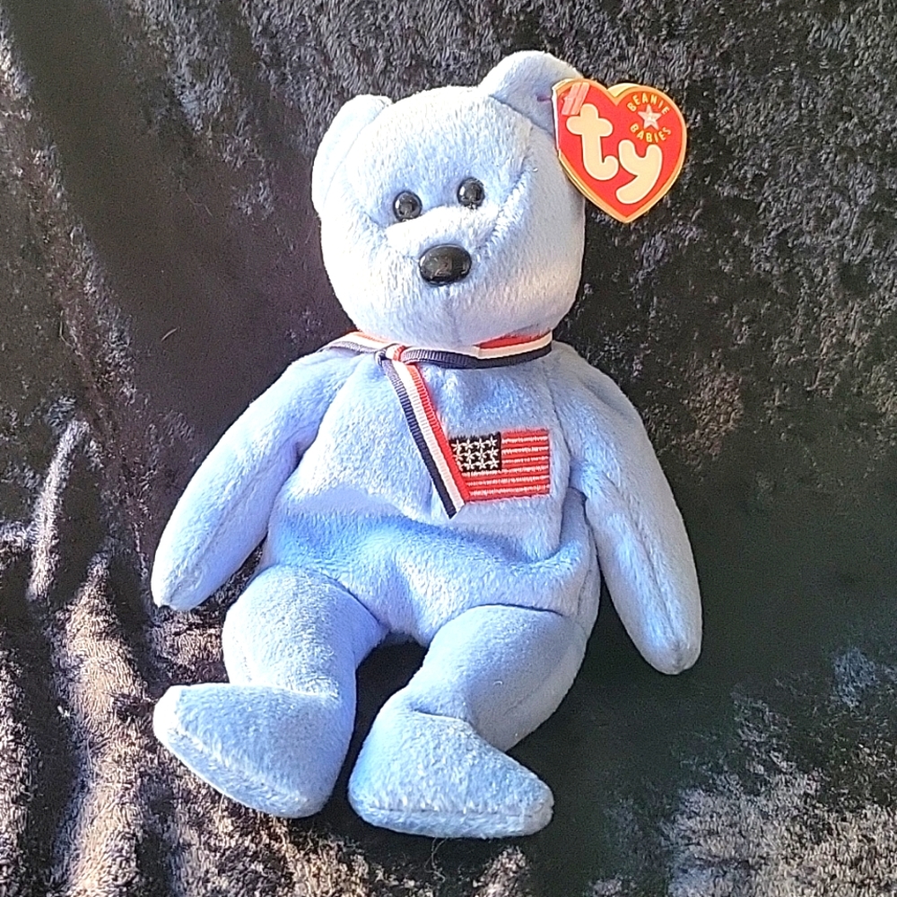 TY 2001 America the bear beanie baby